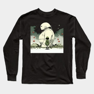 Peace on Earth No. 3: Goodwill Toward Humans "Was Santa Claus Real?" on a Dark Background Long Sleeve T-Shirt